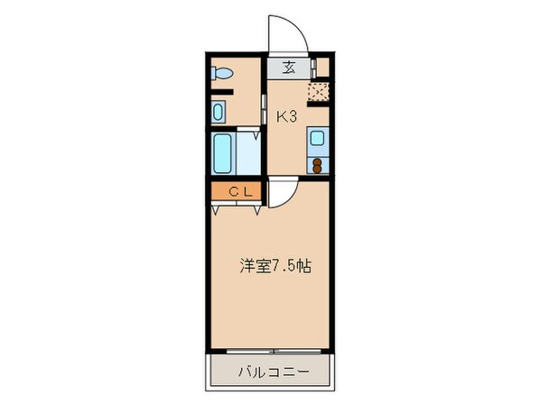 サンロージュ箱崎駅前の物件間取画像